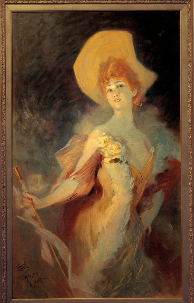 Arlette Dorgere humorista portréja Jules Cheret festménye (1836-1932) 1904 Nice, Musee Cheret. alkotó: Jules Cheret