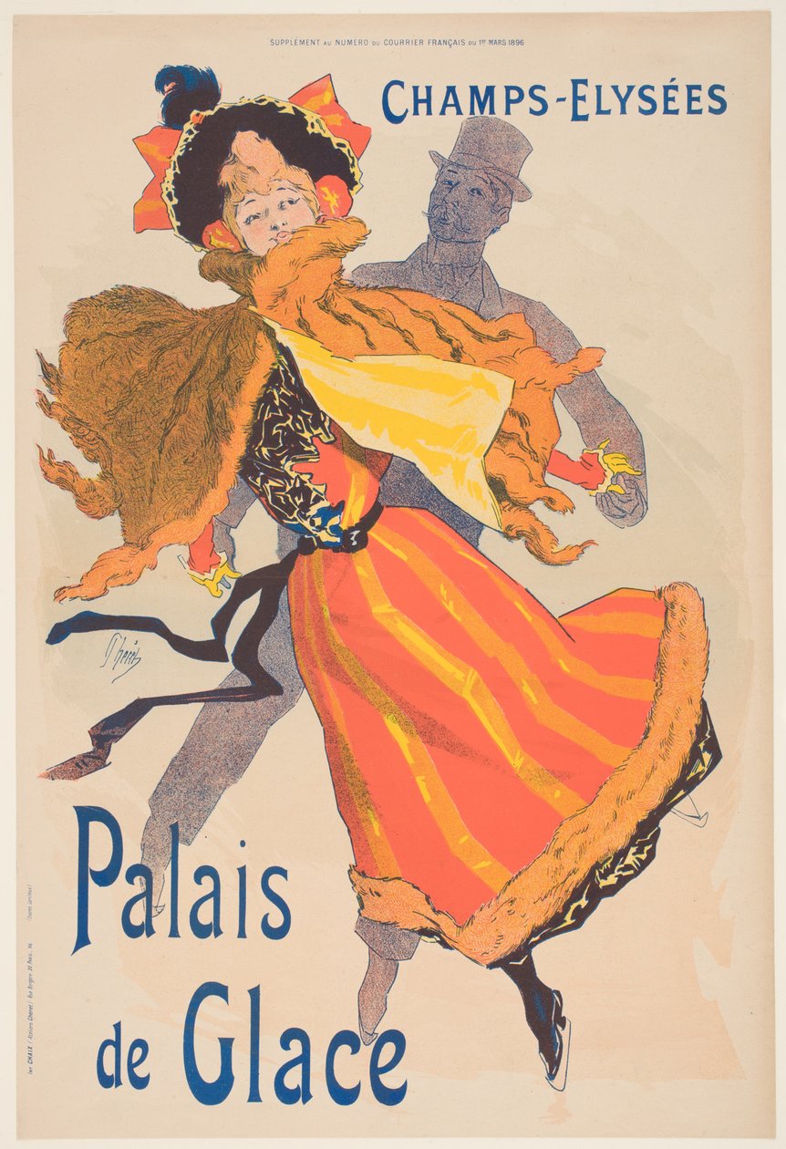 A jégpalota, Champs Elysees plakátja alkotó: Jules Cheret