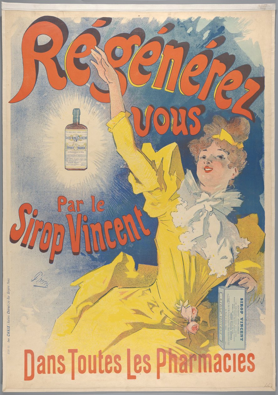 Sirop Vincent, 1893 alkotó: Jules Cheret