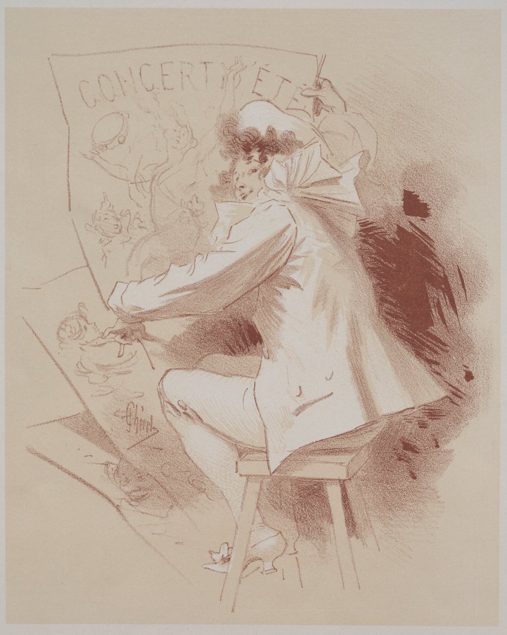 Nyári koncert, c. 1895-1900. alkotó: Jules Cheret