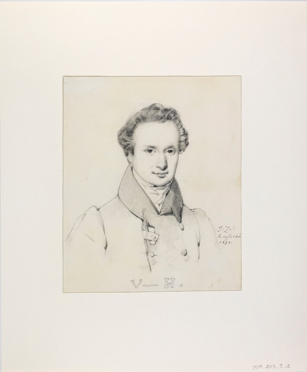 Victor Hugo portréja 1802-1885, 1830. alkotó: Jules Claude Ziegler