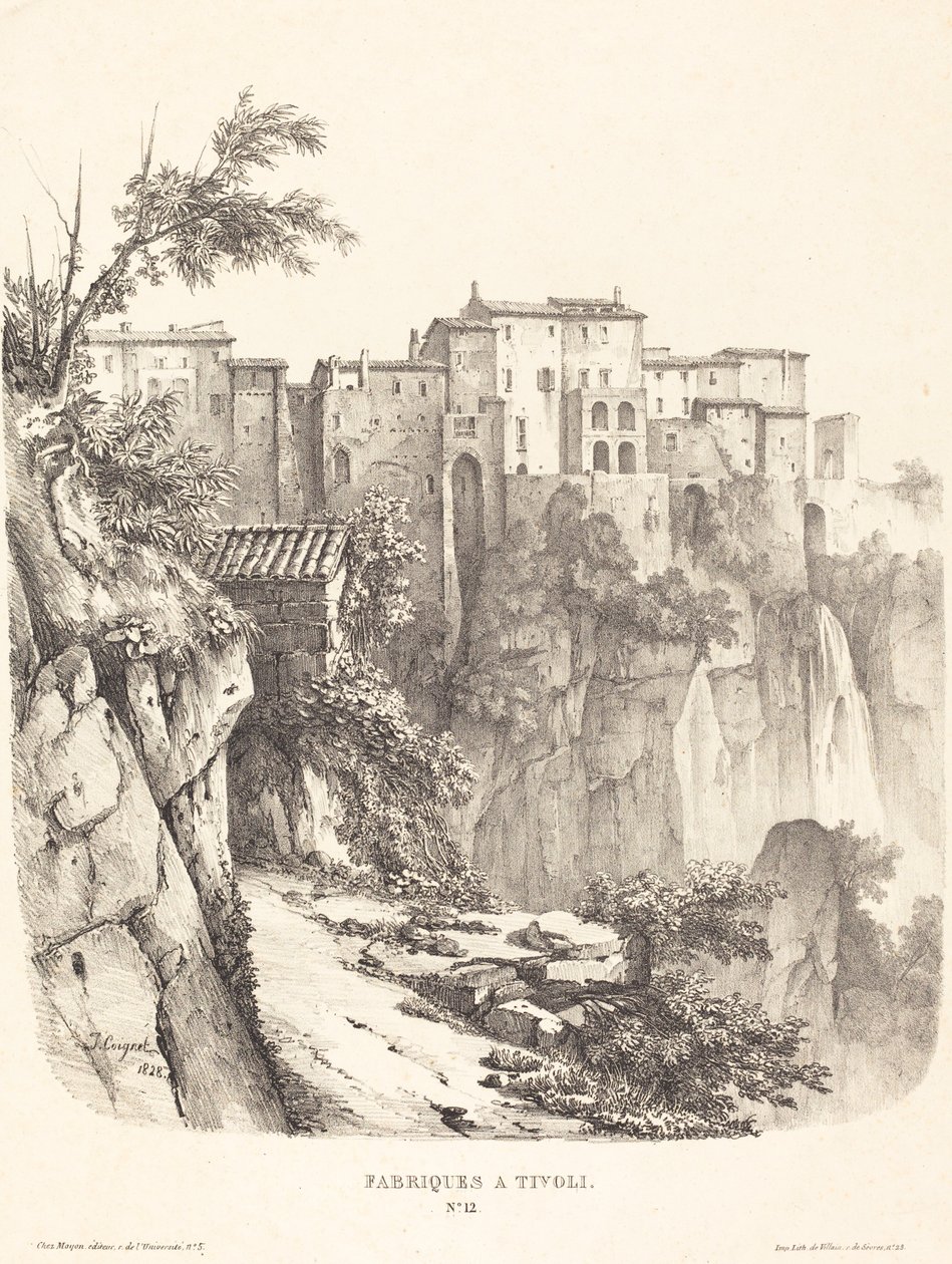 Tivoli épületei alkotó: Jules Coignet