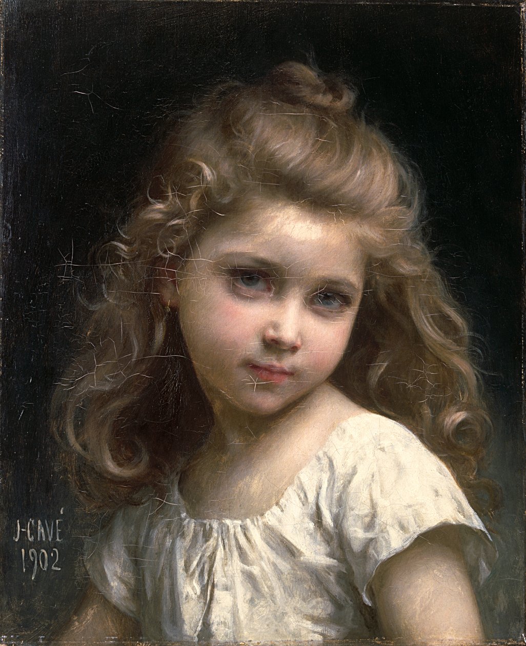 Egy fiatal lány portréja, 1902 alkotó: Jules Cyrille Cave