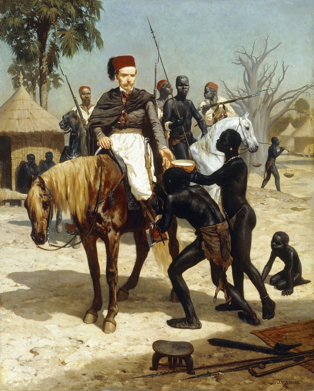 Egy egzotikus látogató, 1857 alkotó: Jules Didier