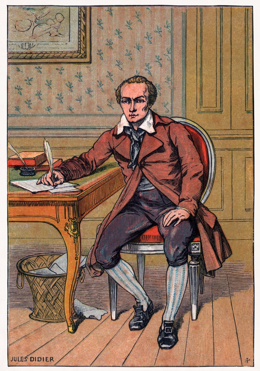 Andre Chenier, 1900 körül (metszet) alkotó: Jules Didier