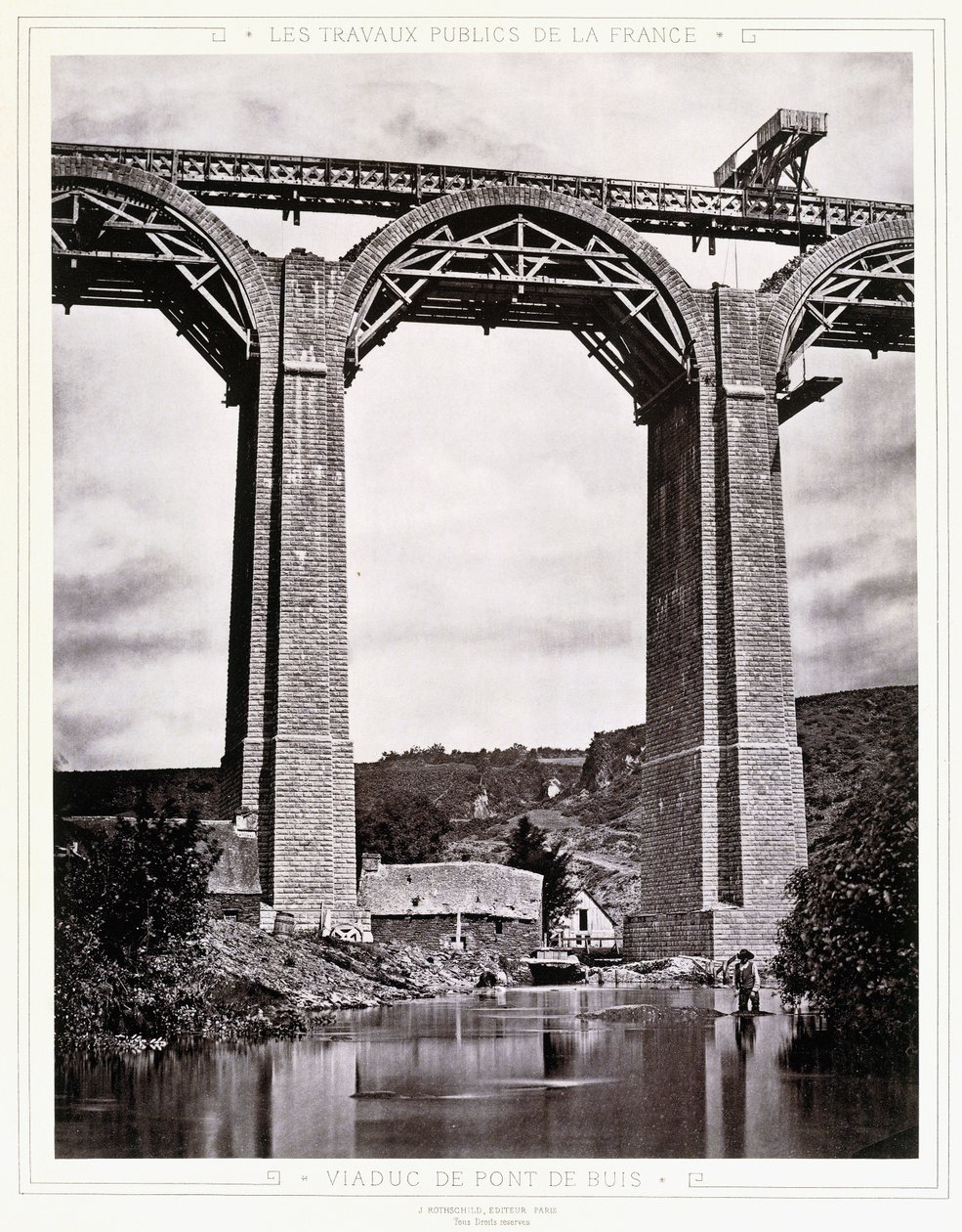 Pont de Buis viadukt, 1876-1883 körül alkotó: Jules Duclos