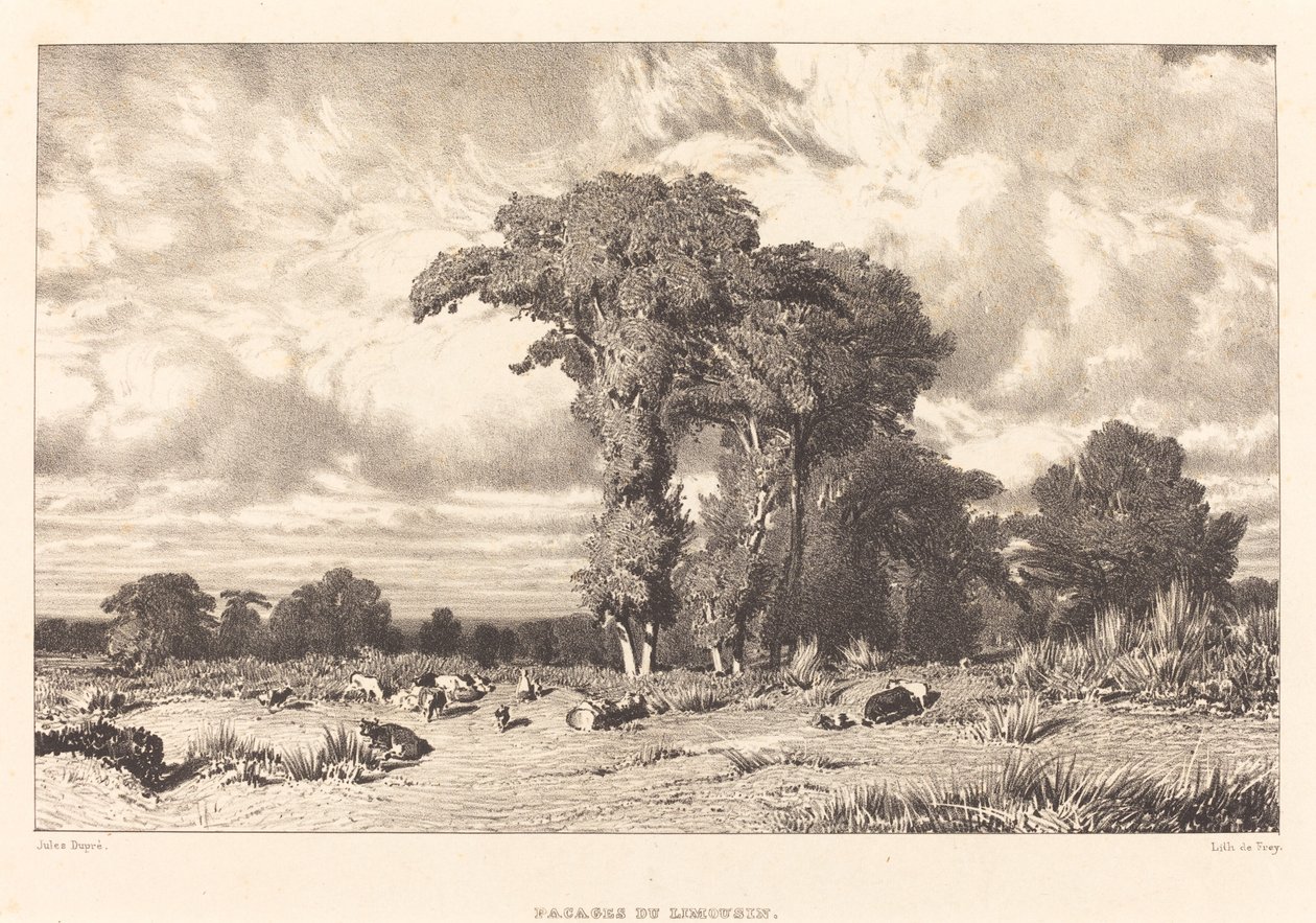 Limousin legelői alkotó: Jules Dupré