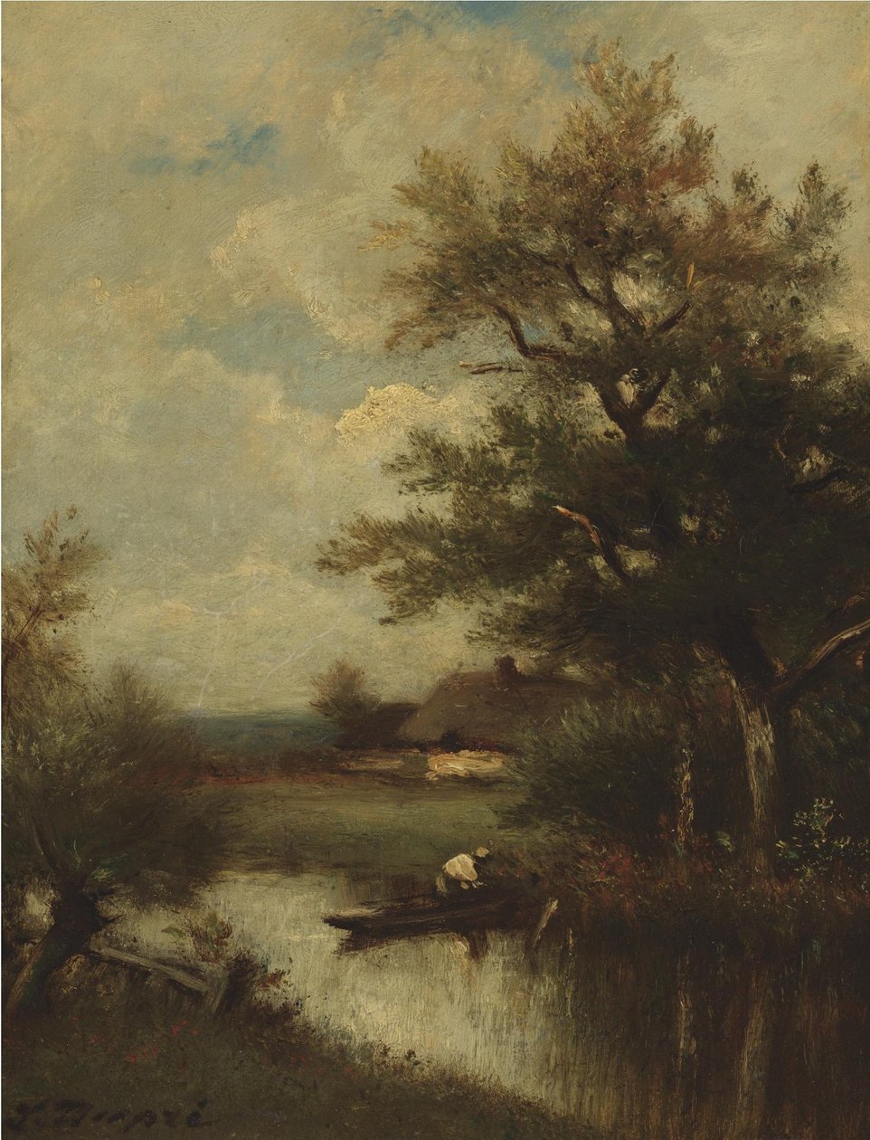 A halász visszatérése alkotó: Jules Dupré
