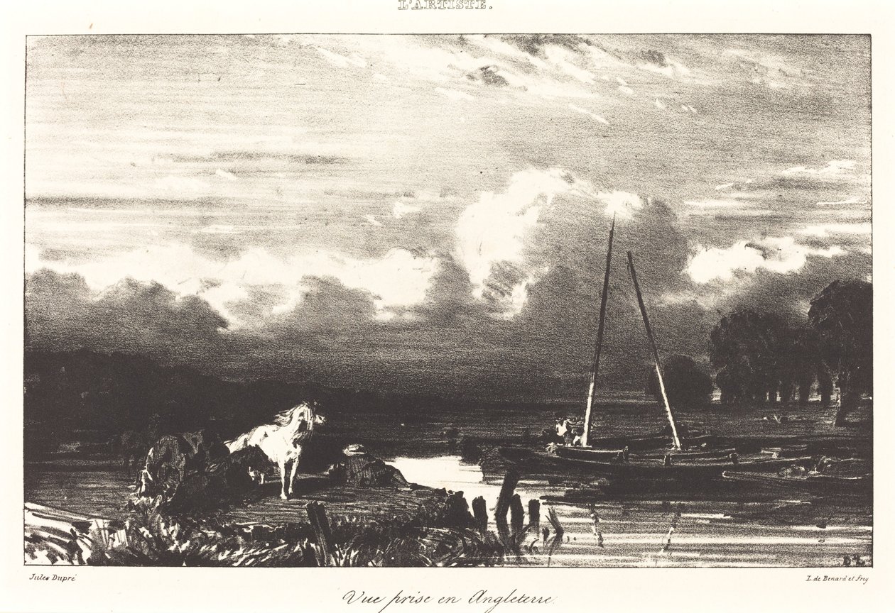 Nézet Angliában alkotó: Jules Dupré