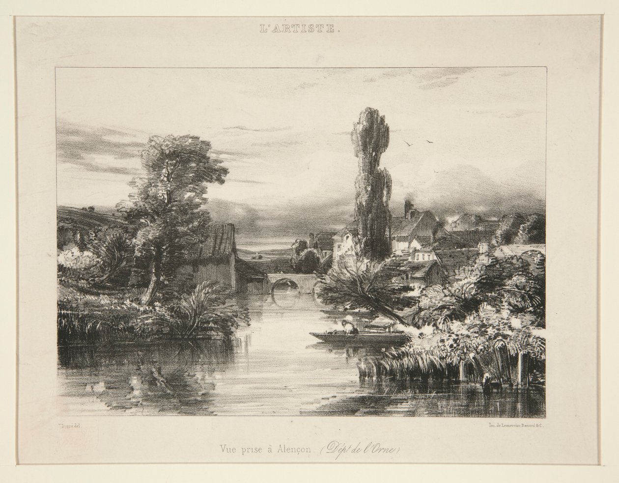 Vue Prize a Alencon ; L alkotó: Jules Dupré
