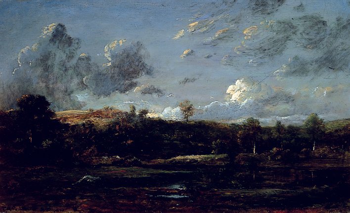 Landesben, 1841 körül (olaj, vászon) alkotó: Jules Dupré