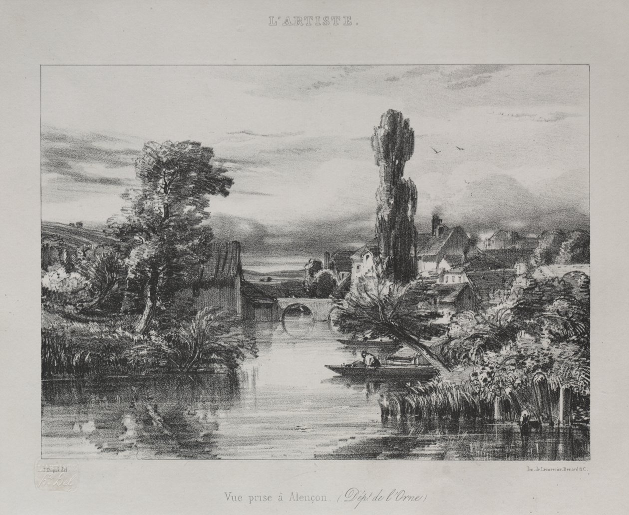 Kilátás Alençon közelében alkotó: Jules Dupré