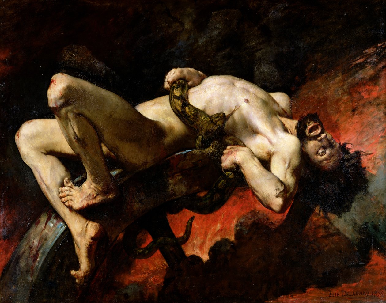 Ixion Thrown in Hades, 1876 alkotó: Jules Elie Delaunay