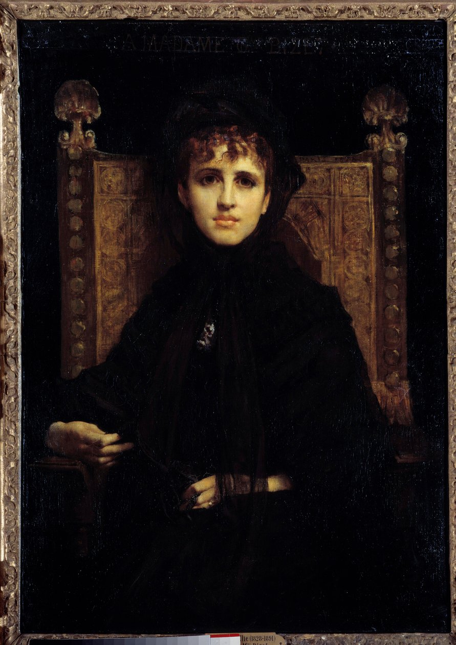Madame Georges Bizet (1849-1926) portréja. Jules Elie Delaunay (1828-1891) festménye alkotó: Jules Elie Delaunay
