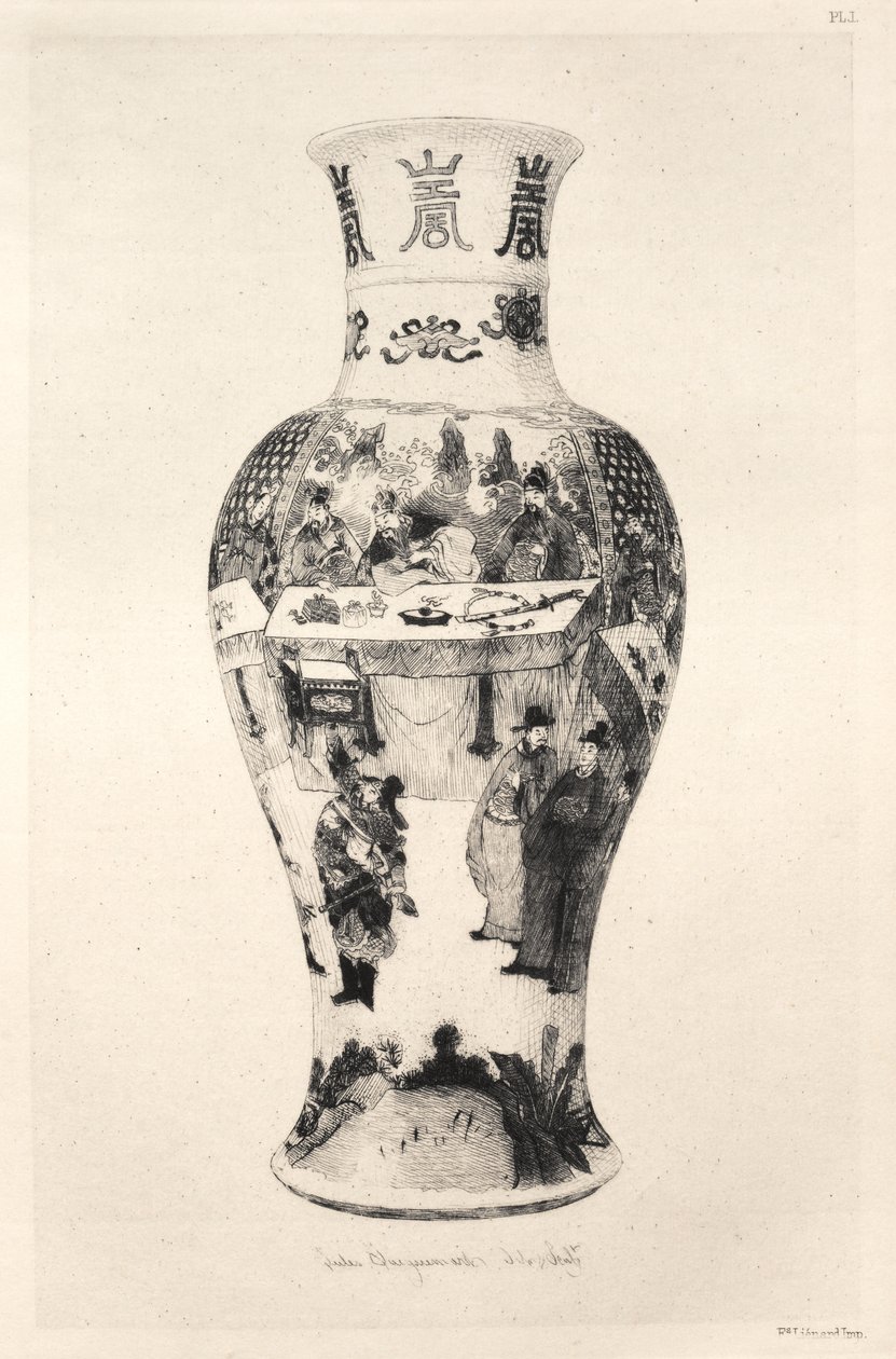 A kerámiaművészet története: A fazekasság leíró és filozófiai tanulmánya...II. tábla, 1877. alkotó: Jules Ferdinand Jacquemart