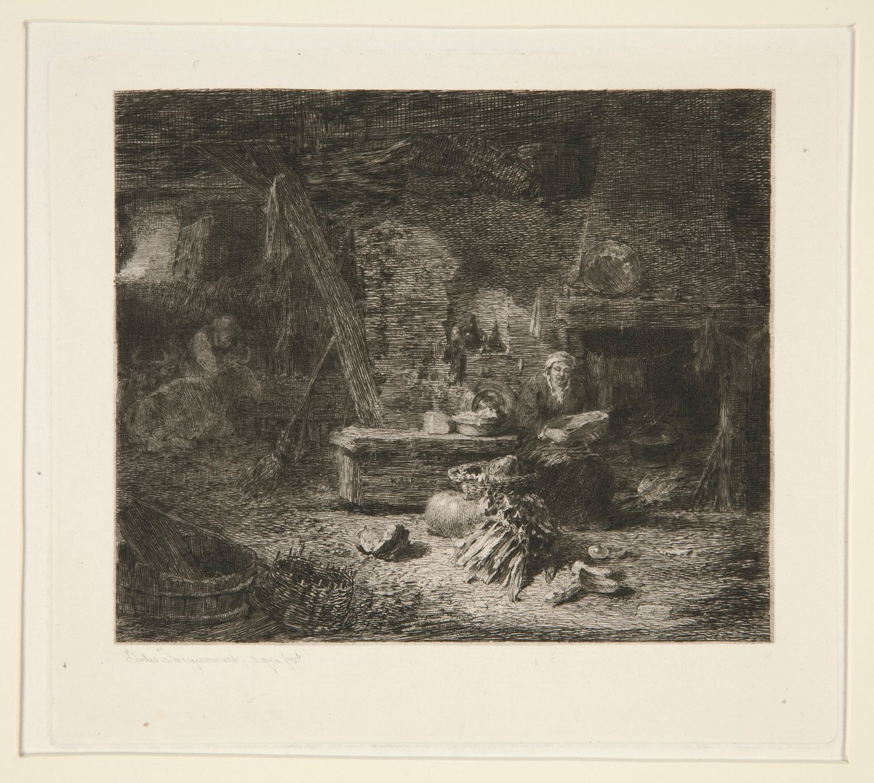 Egy holland konyha belseje alkotó: Jules Ferdinand Jacquemart