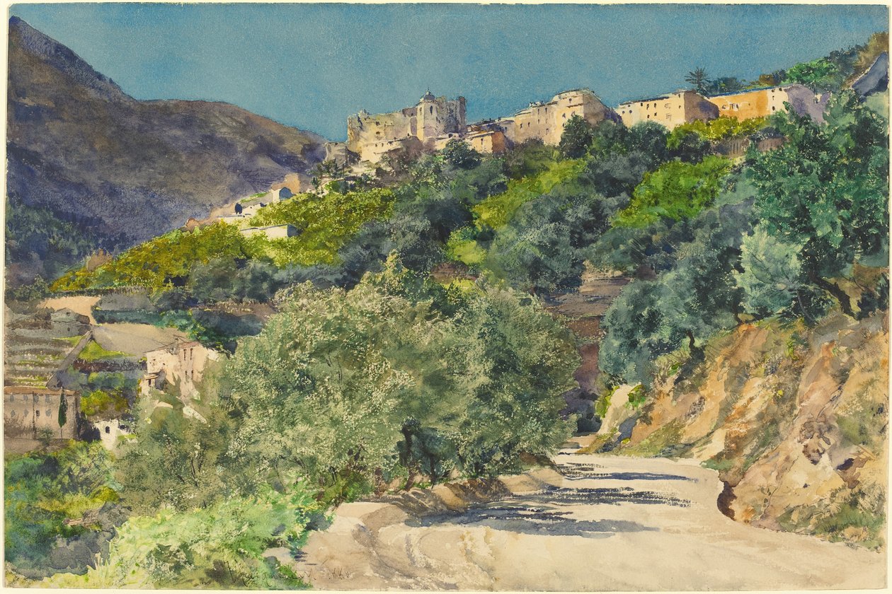 Napsütötte dombok Menton közelében alkotó: Jules Ferdinand Jacquemart