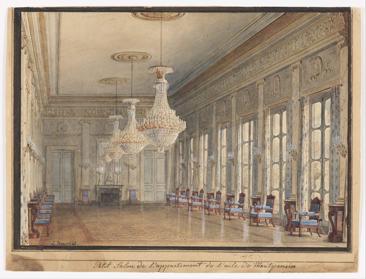 A Montpensier-szárny szalonja, Palais Royal alkotó: Jules Frédéric Bouchet