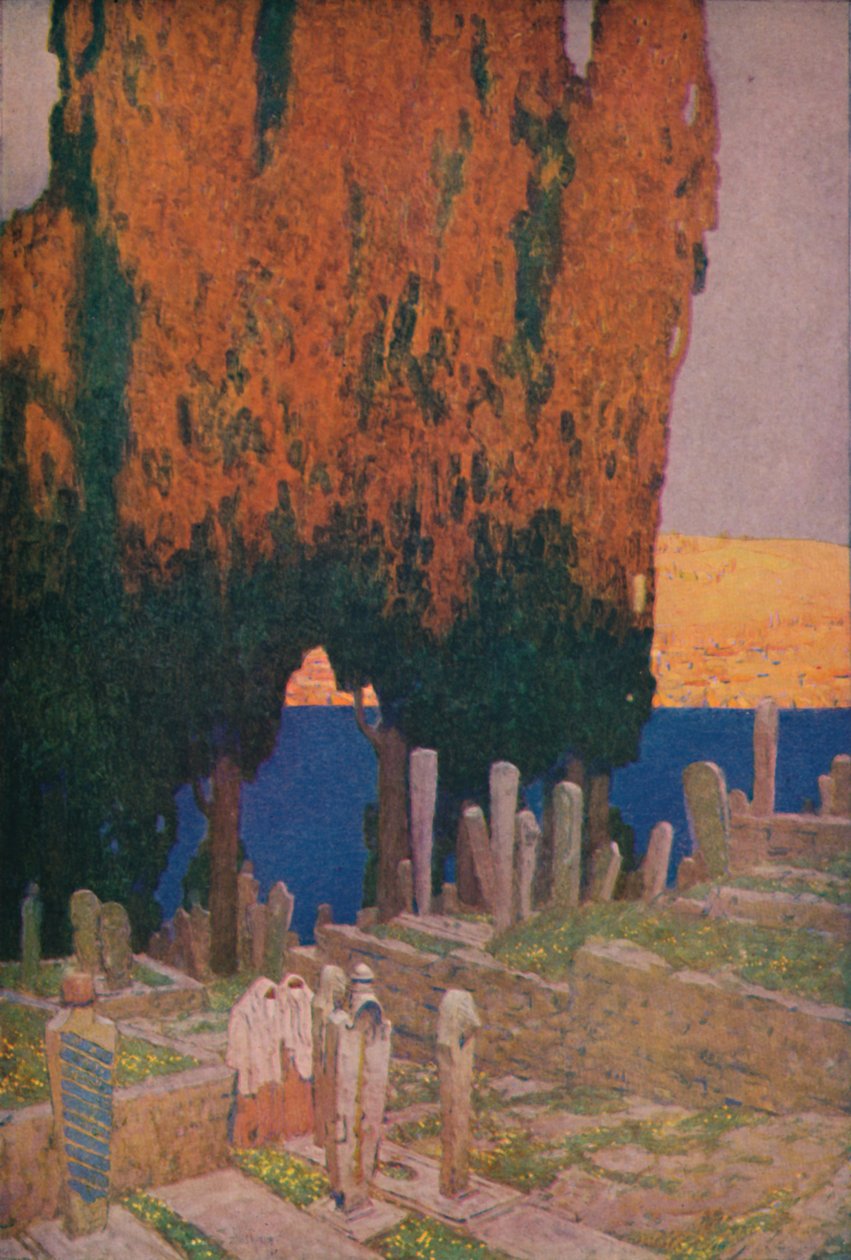 Eyub temetőjében, az Aranyszarvban, 1913 alkotó: Jules Guerin