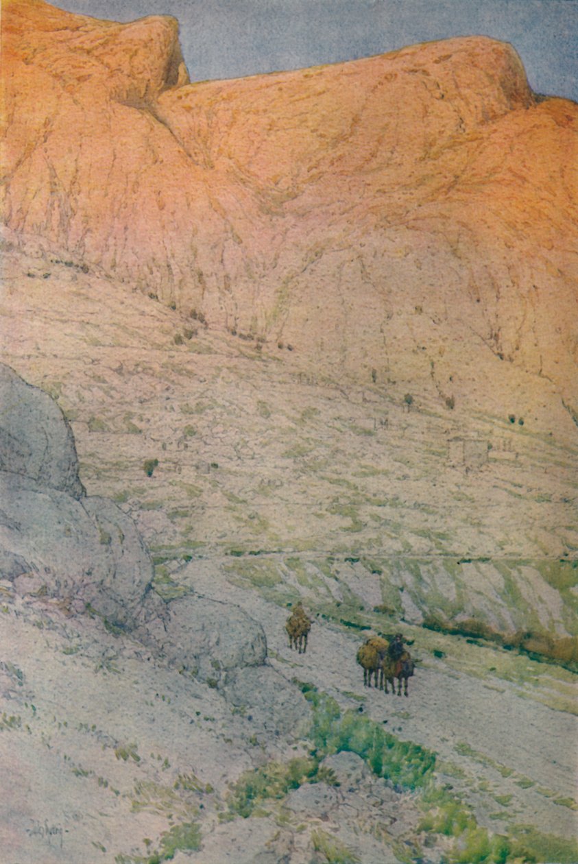Az ókori Delphi helyszíne, 1913 alkotó: Jules Guerin