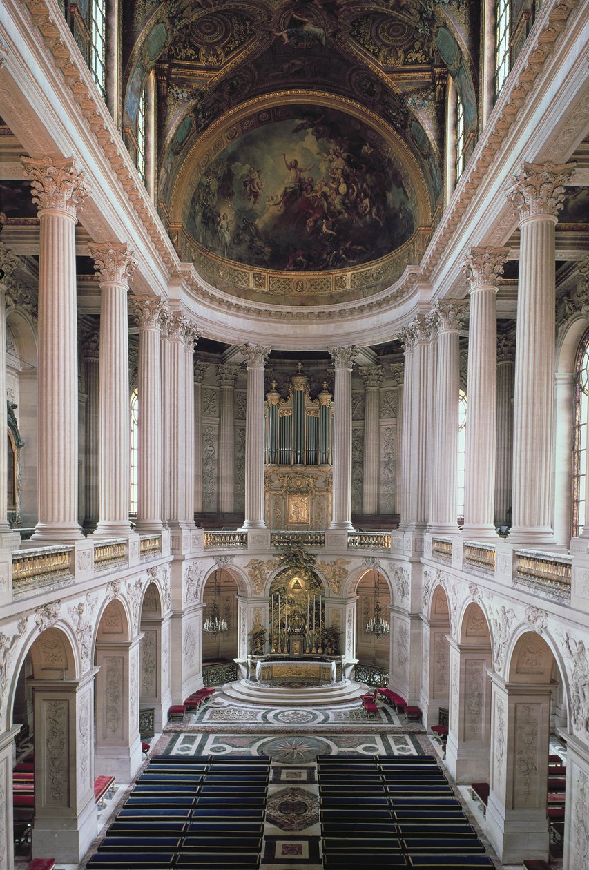 A kápolna belső képe, 1699-1710 fotó alkotó: Jules Hardouin Mansart