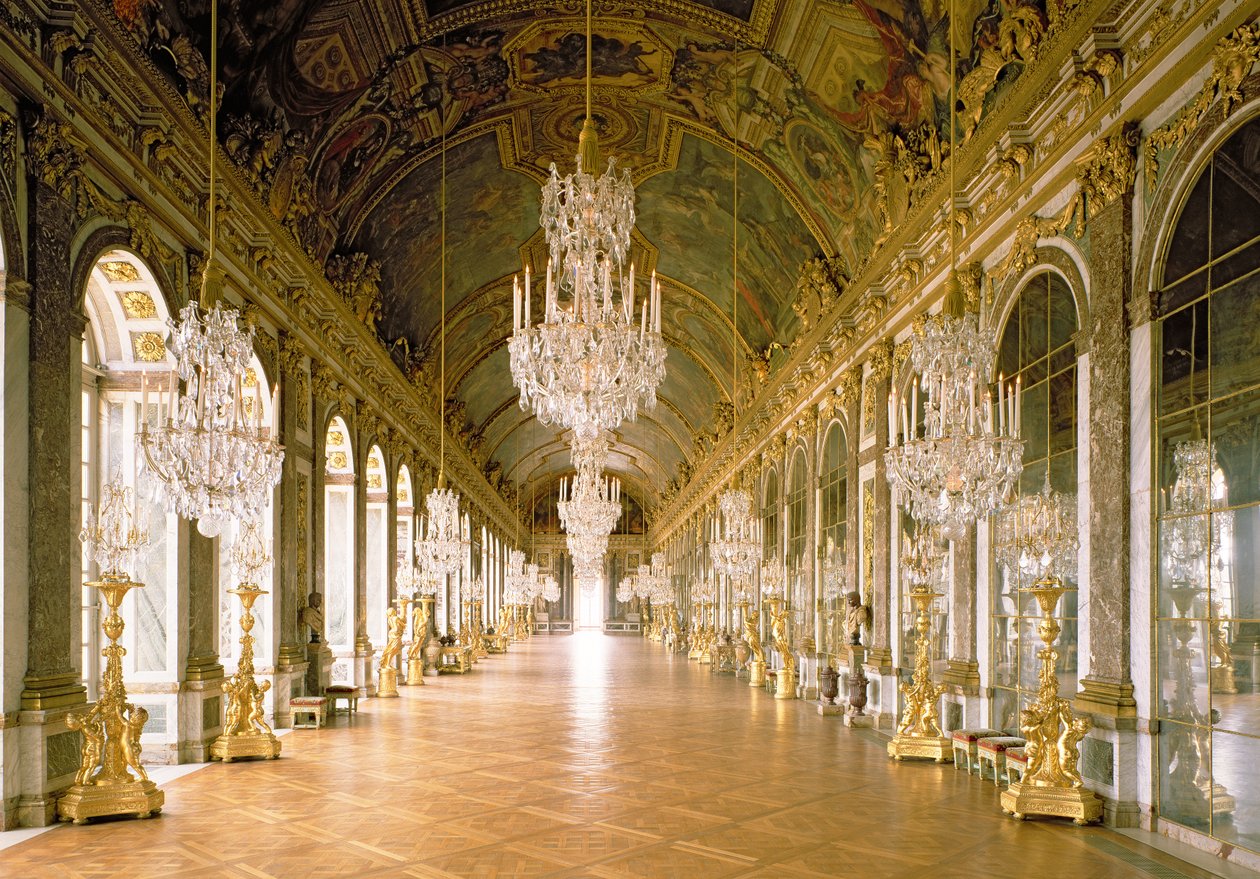 A Galerie des Glaces (Tükörterem) 1678 alkotó: Jules Hardouin Mansart