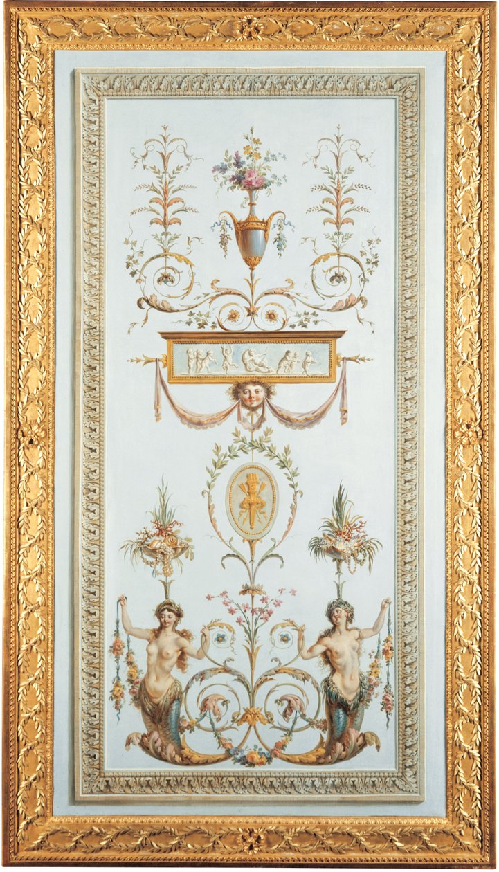Dekoratív panel (olaj, vászon) alkotó: Jules Hugues and Jean Simon Rousseau