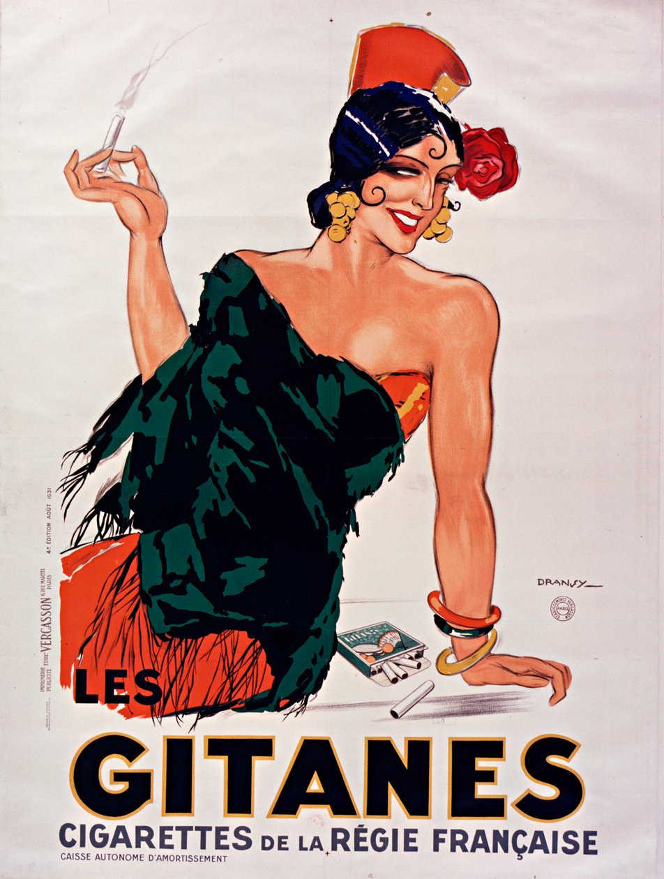 Cigaretta Gitanes, 1931. alkotó: Jules Isnard Dransy