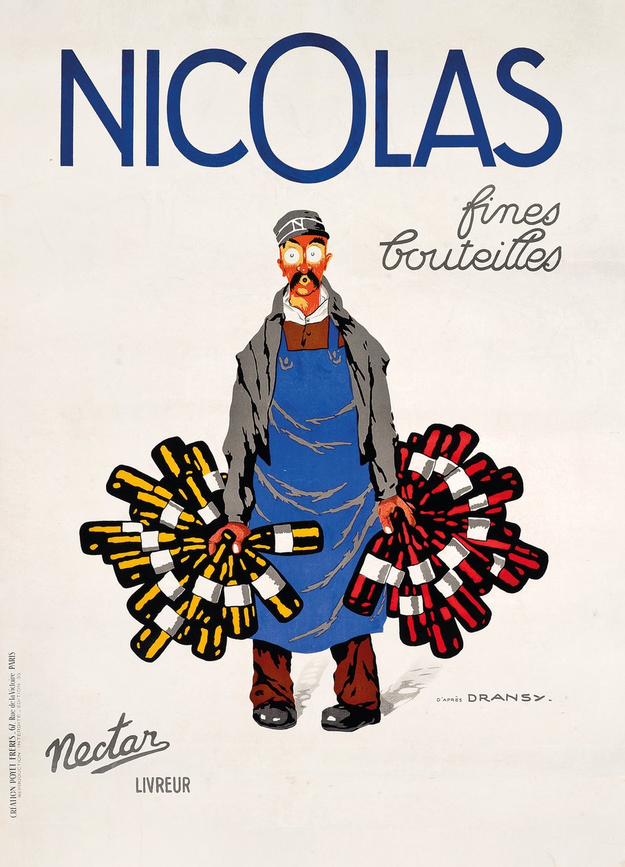 Nicolas, Nectar, 1930 körül (színes litó) alkotó: Jules Isnard Dransy