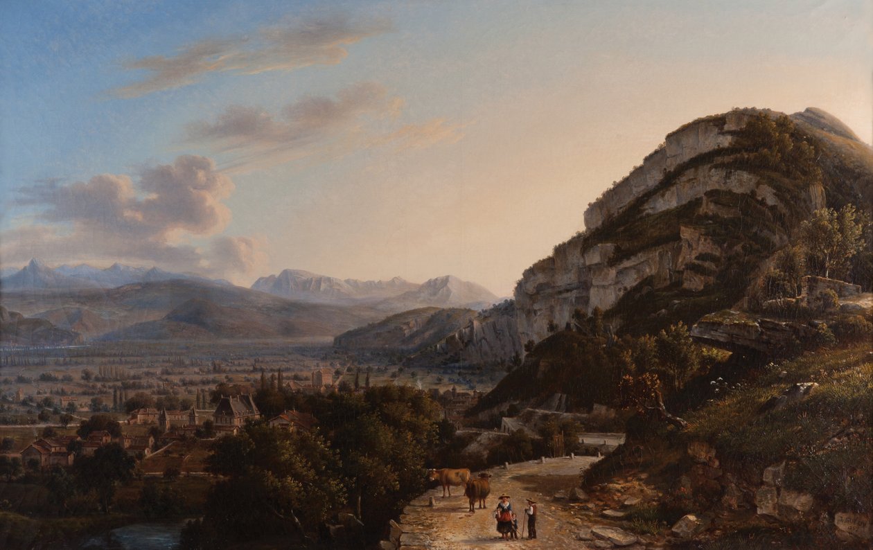 Kilátás a Sassenage 1857-re (Olaj, vászon) alkotó: Jules Jean Baptiste Guedy
