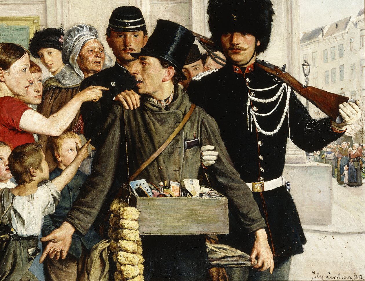 A letartóztatás, 1882 alkotó: Jules Lambeaux