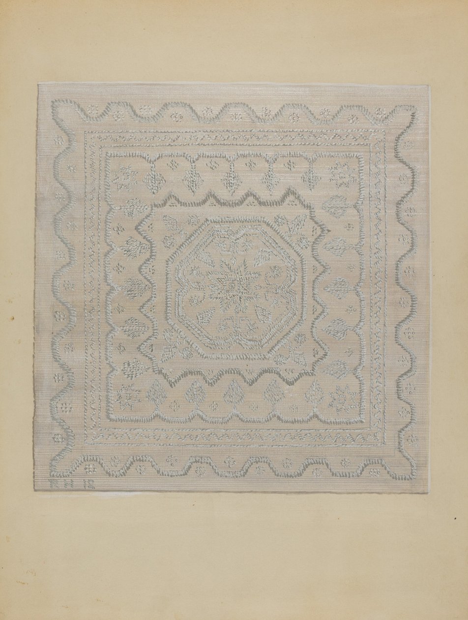 Candlewick huzat, szőtt, 19351942. alkotó: Jules Lefevere