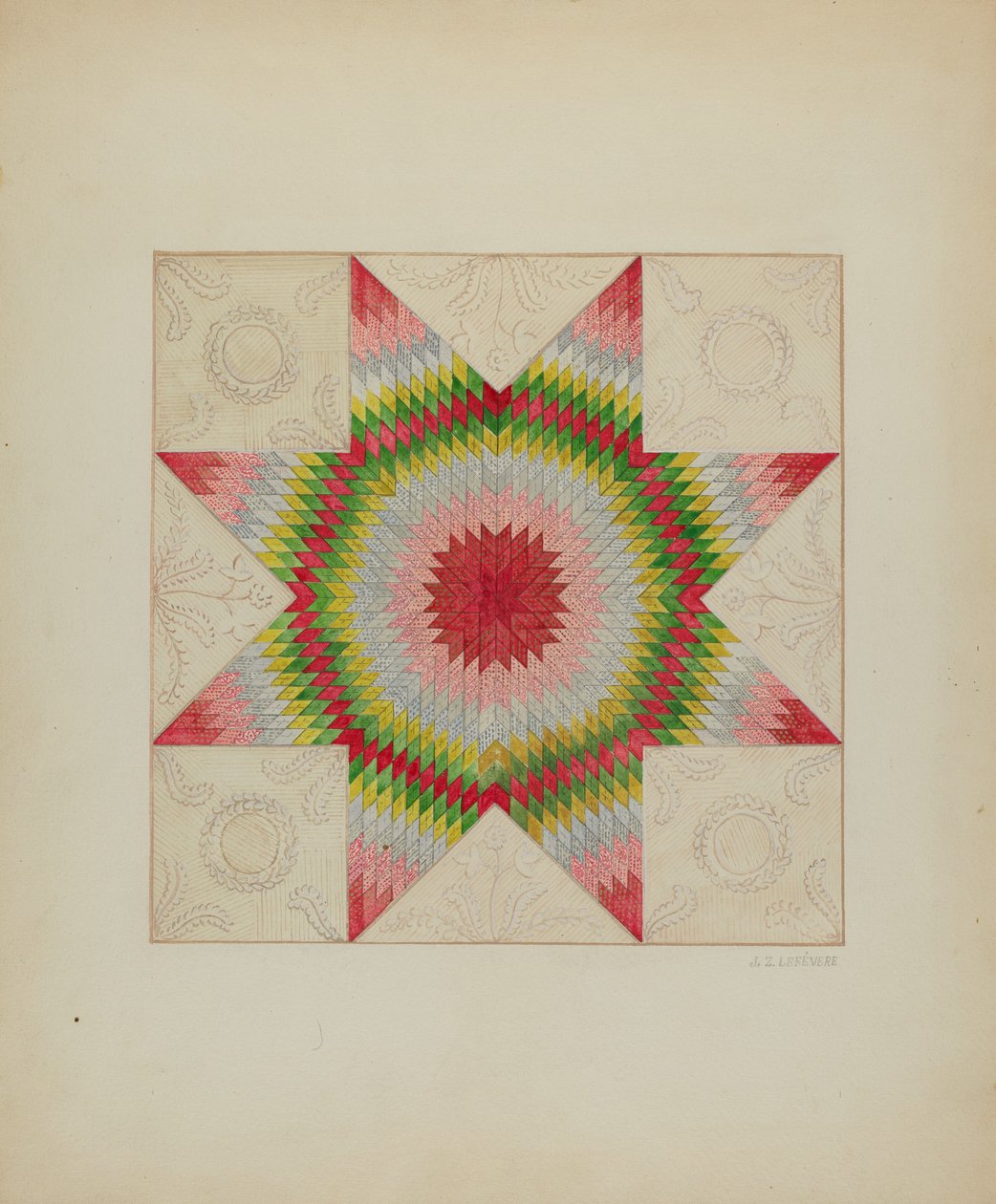 Patchwork Quilt, c. 1936. alkotó: Jules Lefevere