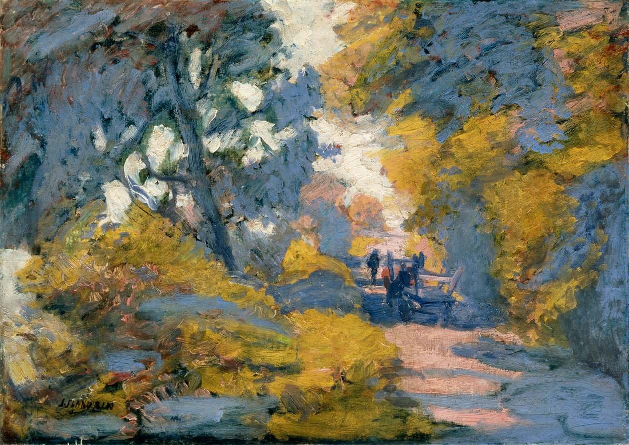 Napsütötte út, 19. század végén vagy 20. században. alkotó: Jules Leon Flandrin