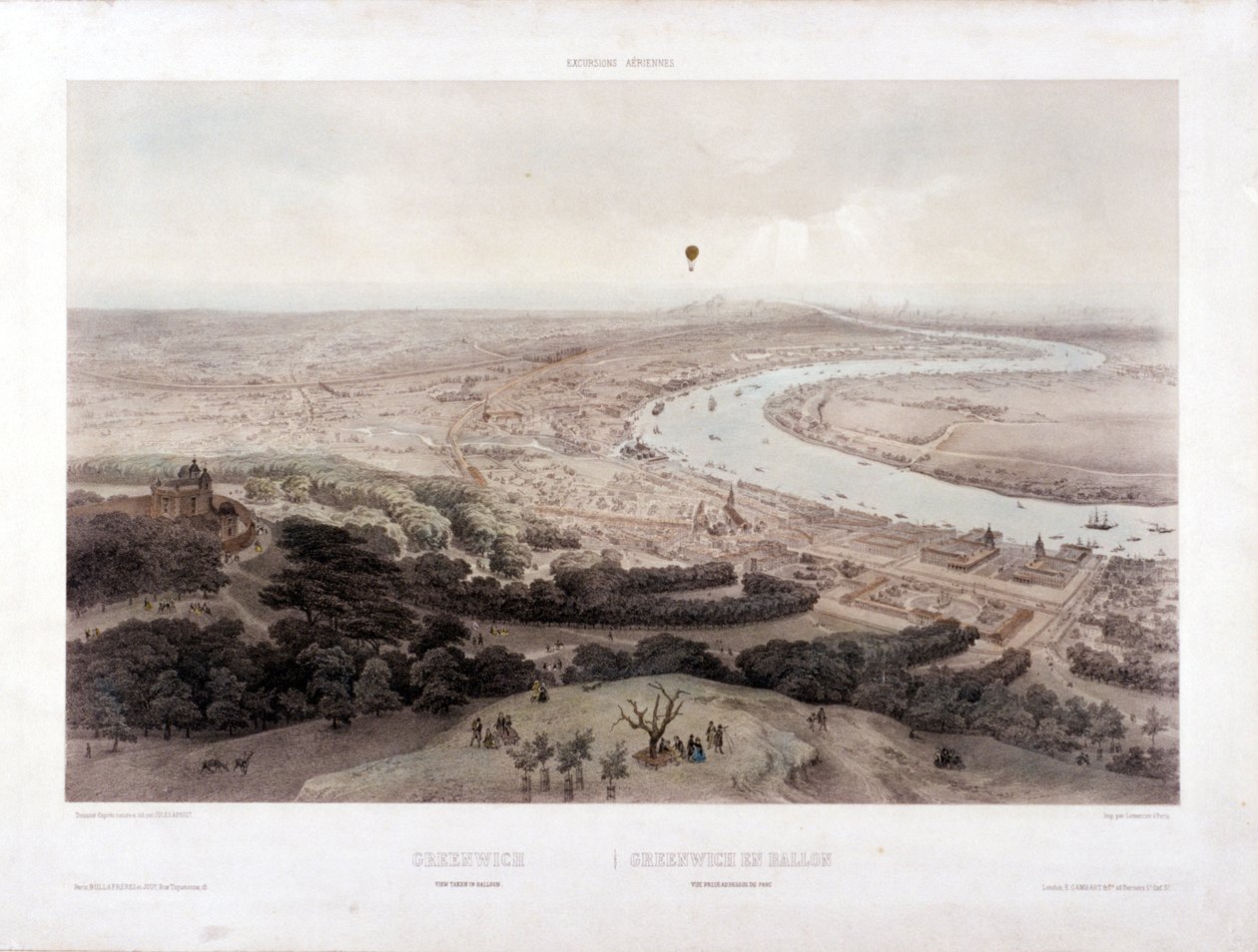 Greenwich, London, 1845 alkotó: Jules Louis Arnout