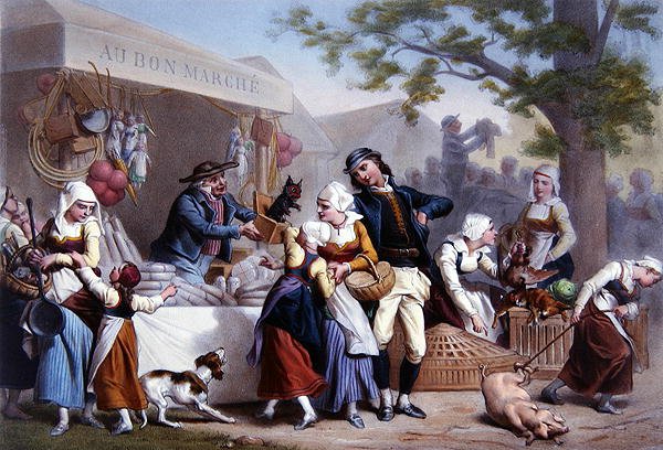Béke és egyetemes jólét (színes metszet) alkotó: Jules Marie Desandre