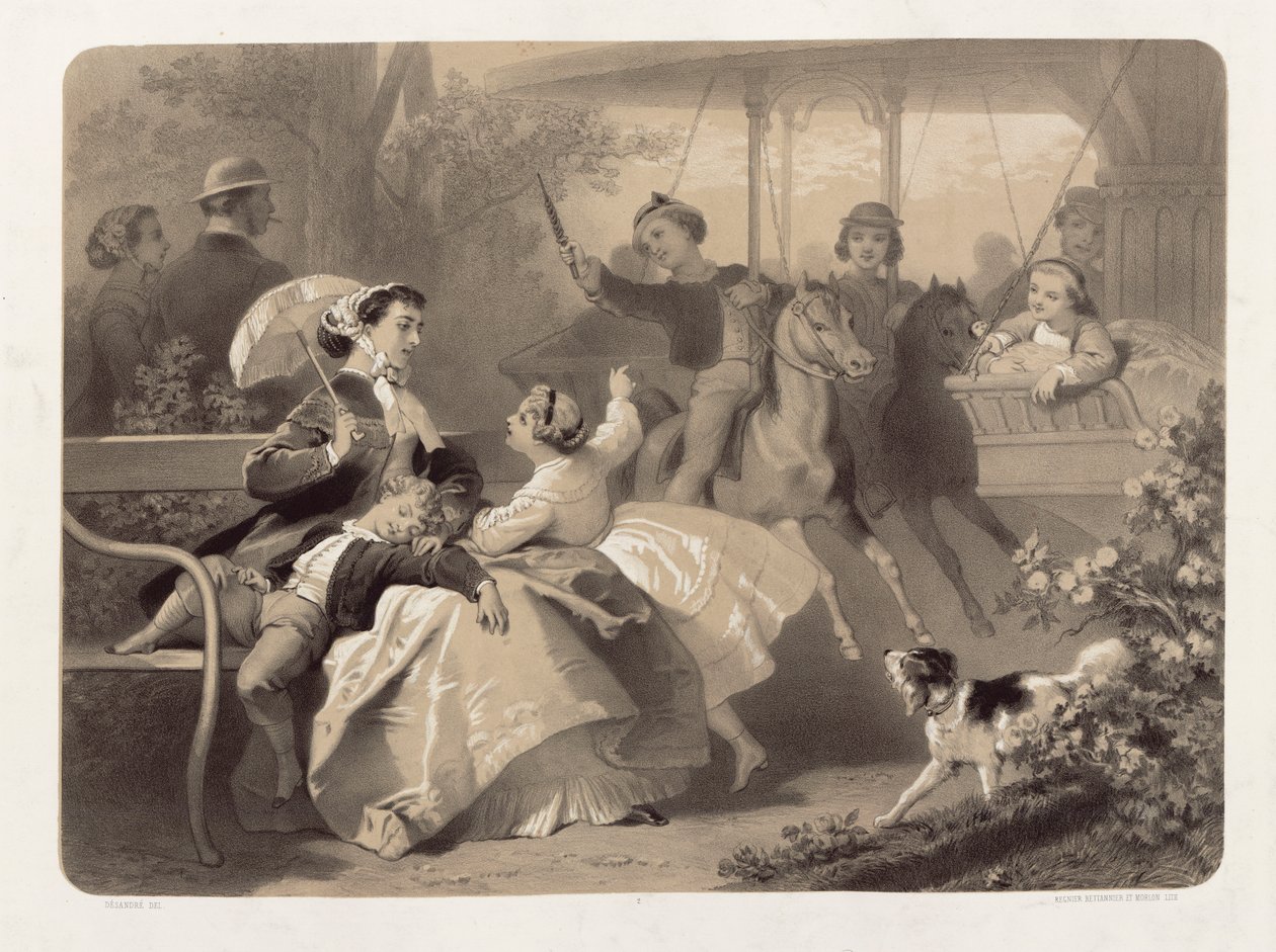 A mulató Saint-Cloudban, metszett Regnier, Bettanier és Anthony Morlon (1834-1914) alkotó: Jules Marie Desandre