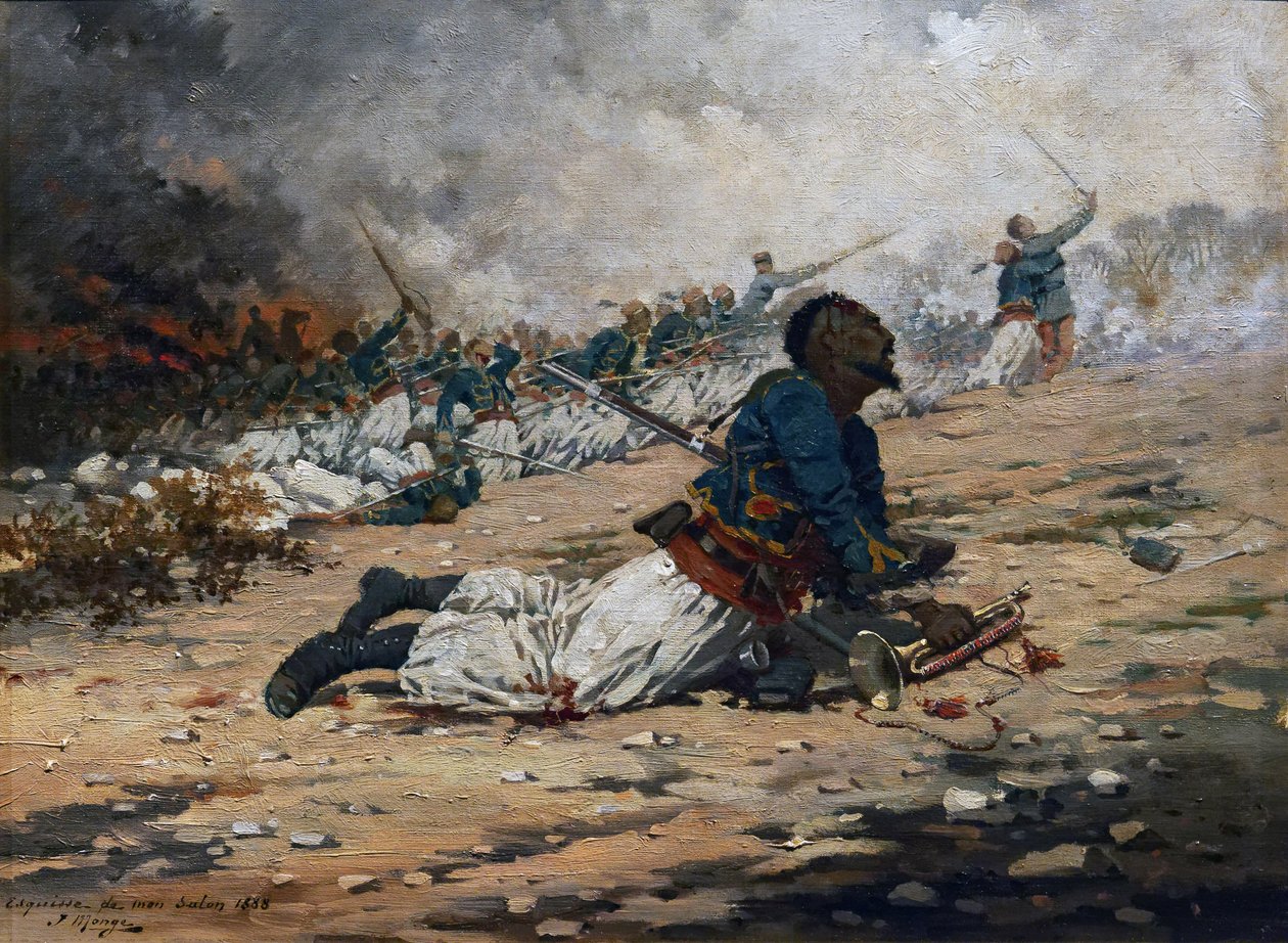 Török sebek golyója, 1870. augusztus 6., 1888 körül alkotó: Jules Monge