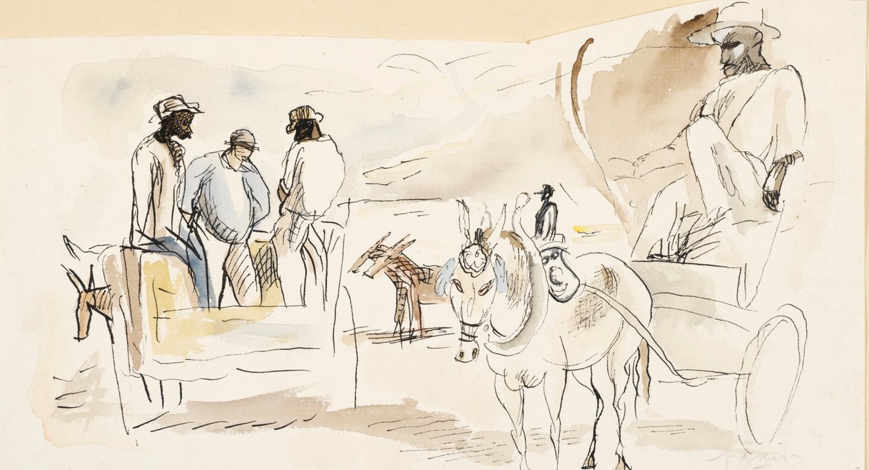 Fekete és két kocsi alkotó: Jules Pascin