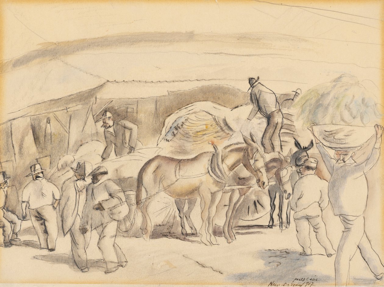 Aratógépek, 1917 (wc papíron) alkotó: Jules Pascin