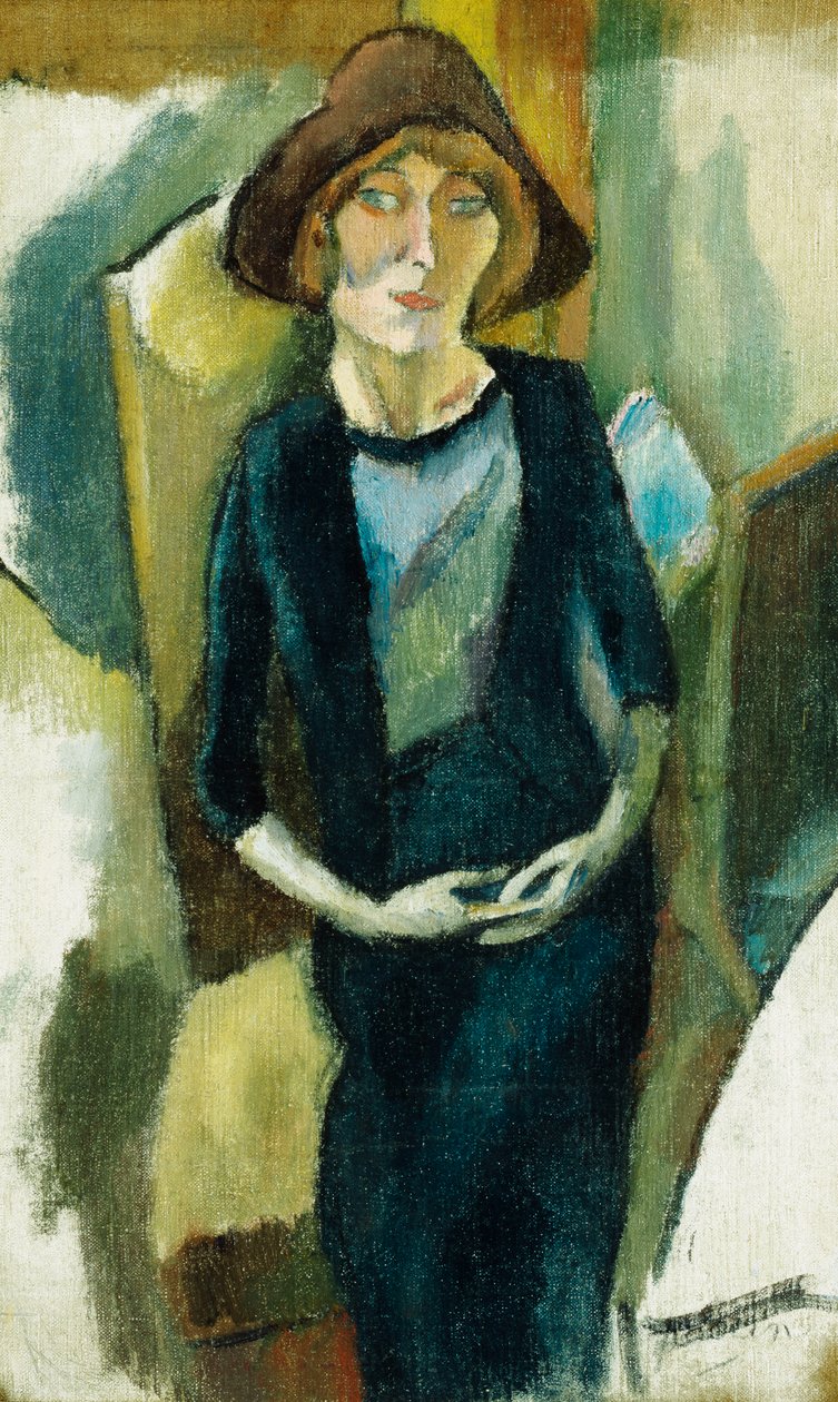 Hermin kékben, 1916 alkotó: Jules Pascin