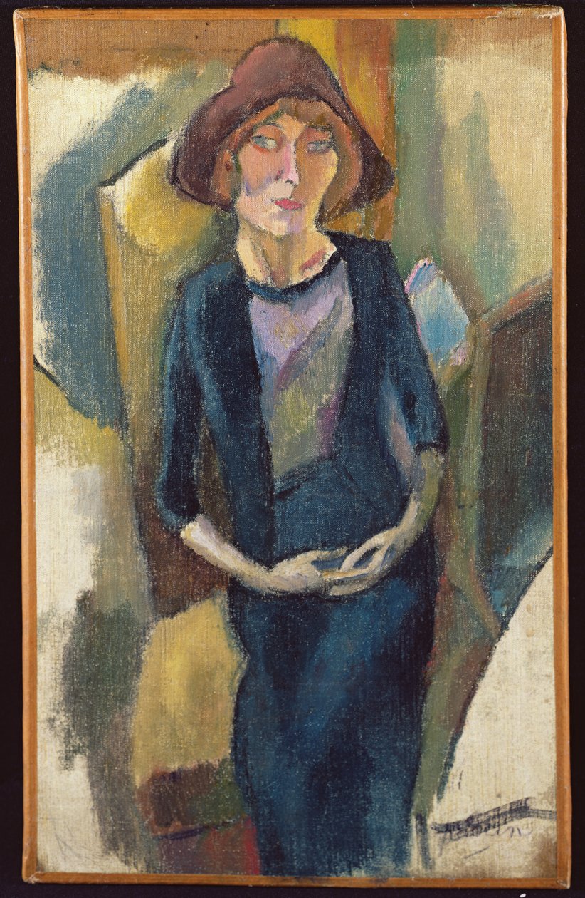 Hermine David kékben, 1916 alkotó: Jules Pascin