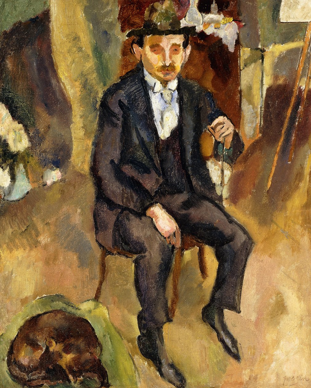 Ember és kutya alkotó: Jules Pascin