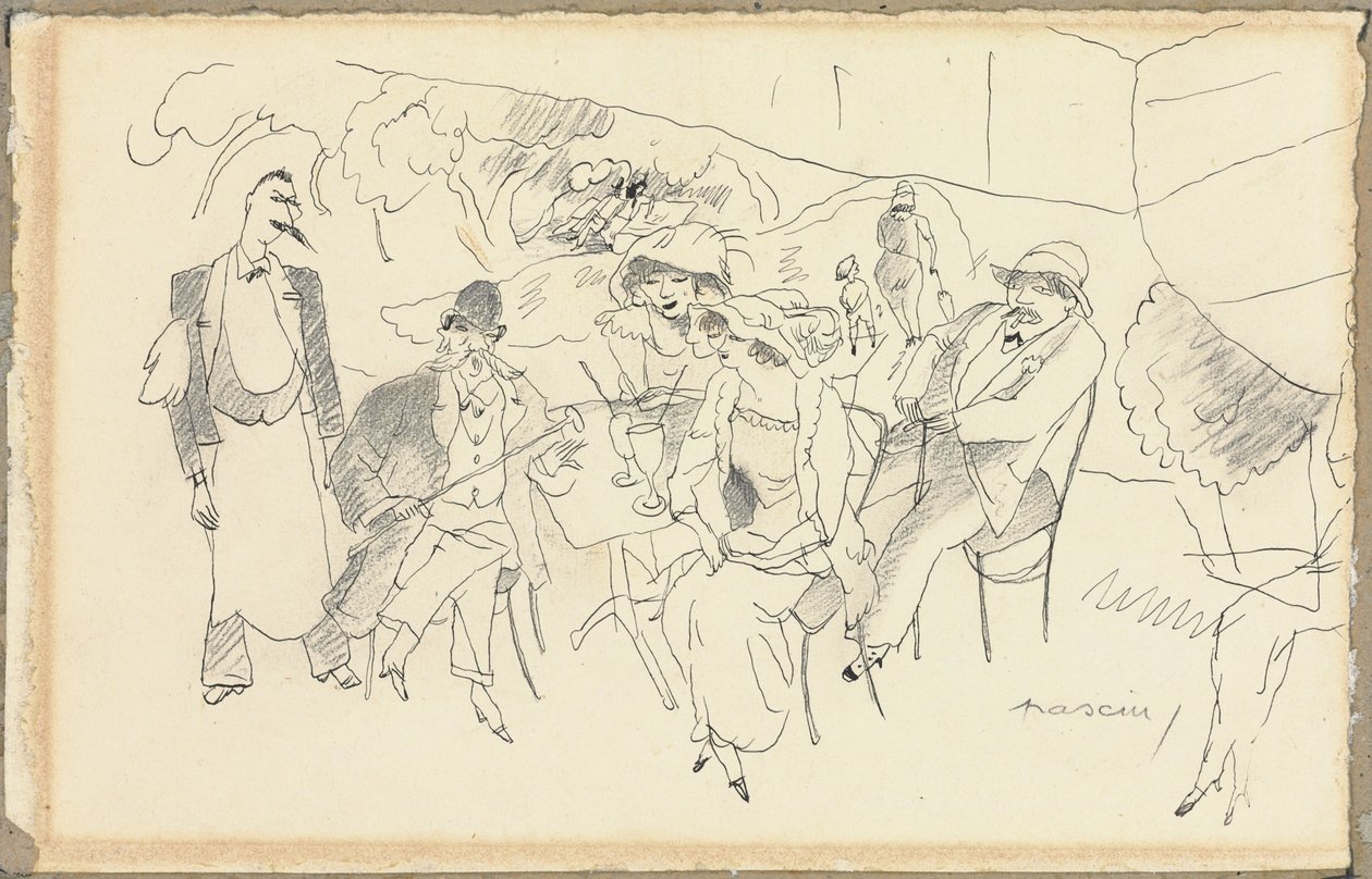 A figurák jelenete alkotó: Jules Pascin