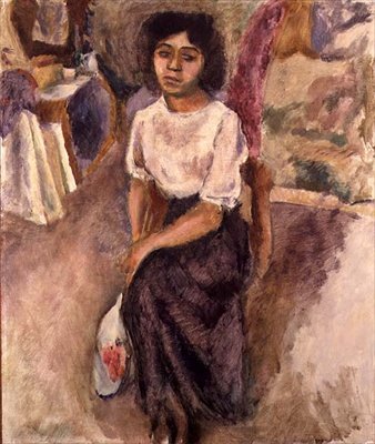 Ülő nő, 1915 körüli (olaj, vászon) alkotó: Jules Pascin
