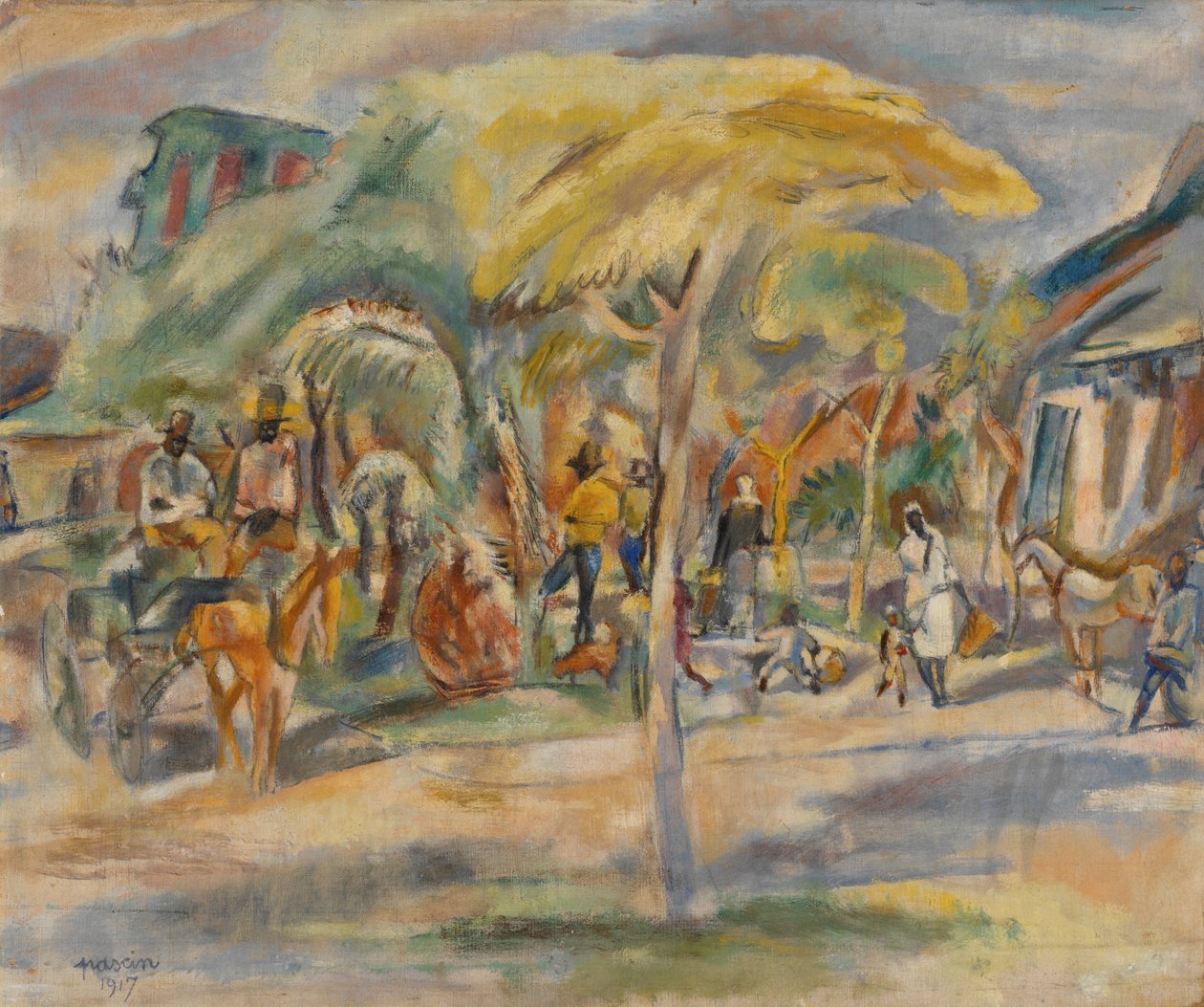 Déli táj, 1917 alkotó: Jules Pascin