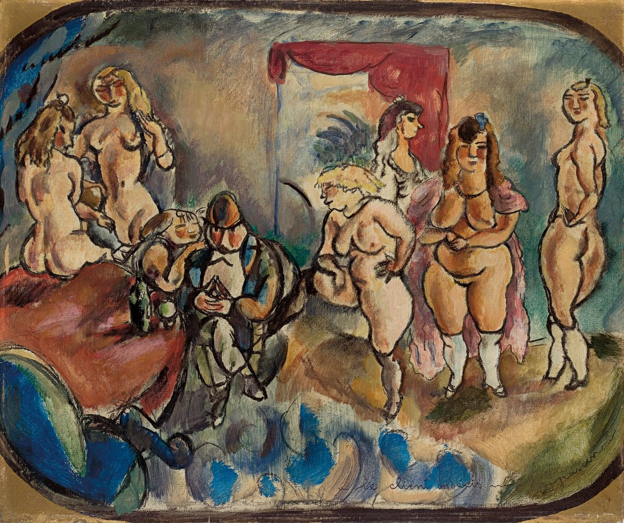 A határozatlan ügyfél; Indecis ügyfél, 1916 alkotó: Jules Pascin