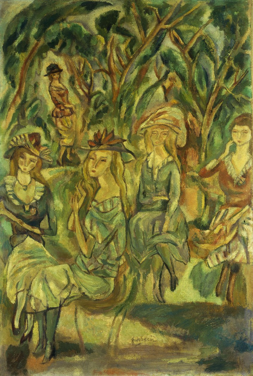 Nők a parkban; Nők a parkban, 1917 alkotó: Jules Pascin