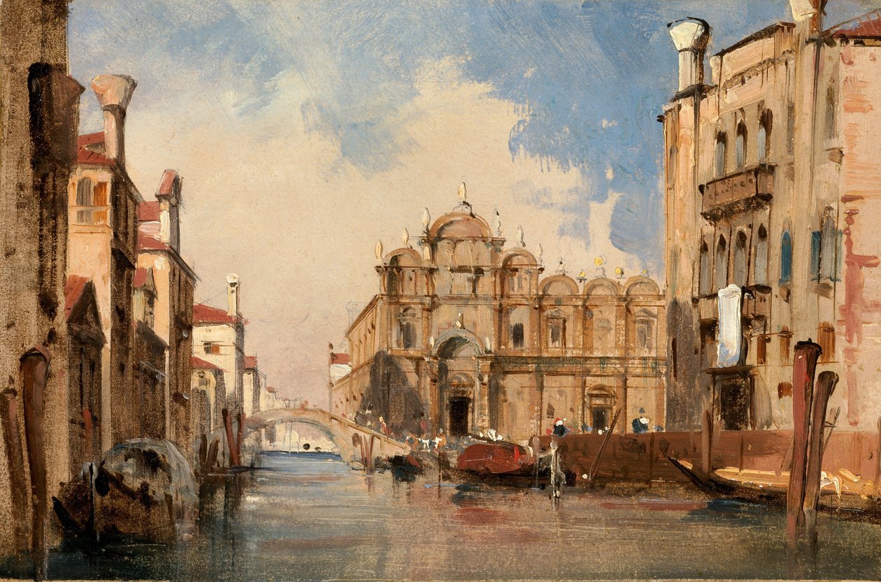 A Scuola di San Marco, Velence, kb. 1830. alkotó: Jules Romain Joyant