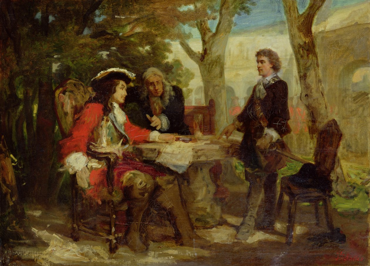 Jean Cavalier (1681-1740) és Claude Louis Hector (1653-1734) Villars hercegének találkozója alkotó: Jules Salles Wagner
